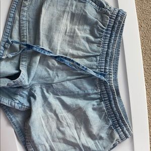 Denim shorts